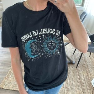 Never Worn Graphic Tee in Black